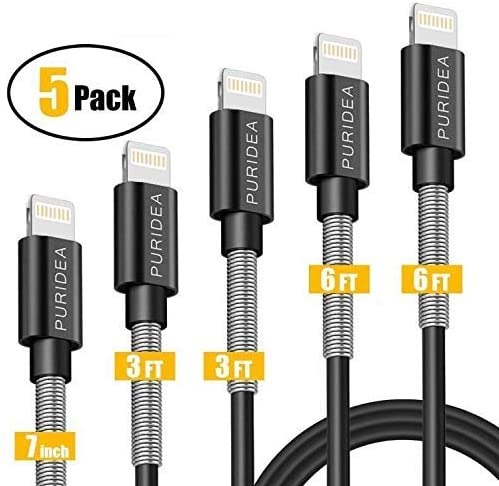 Carlcoo Long Charger Cable 5pack 2mx2 1mx2 0 3mx1 For Certified Charger Wire Cable Data Sync Usb Charging Cable Cord Compatible With Iphone Case Xs Xs Max X Xr 8 8 Plus 7 7 Plus 6 6s Plus 5s 5 Mobile Phones Tablets Mobile