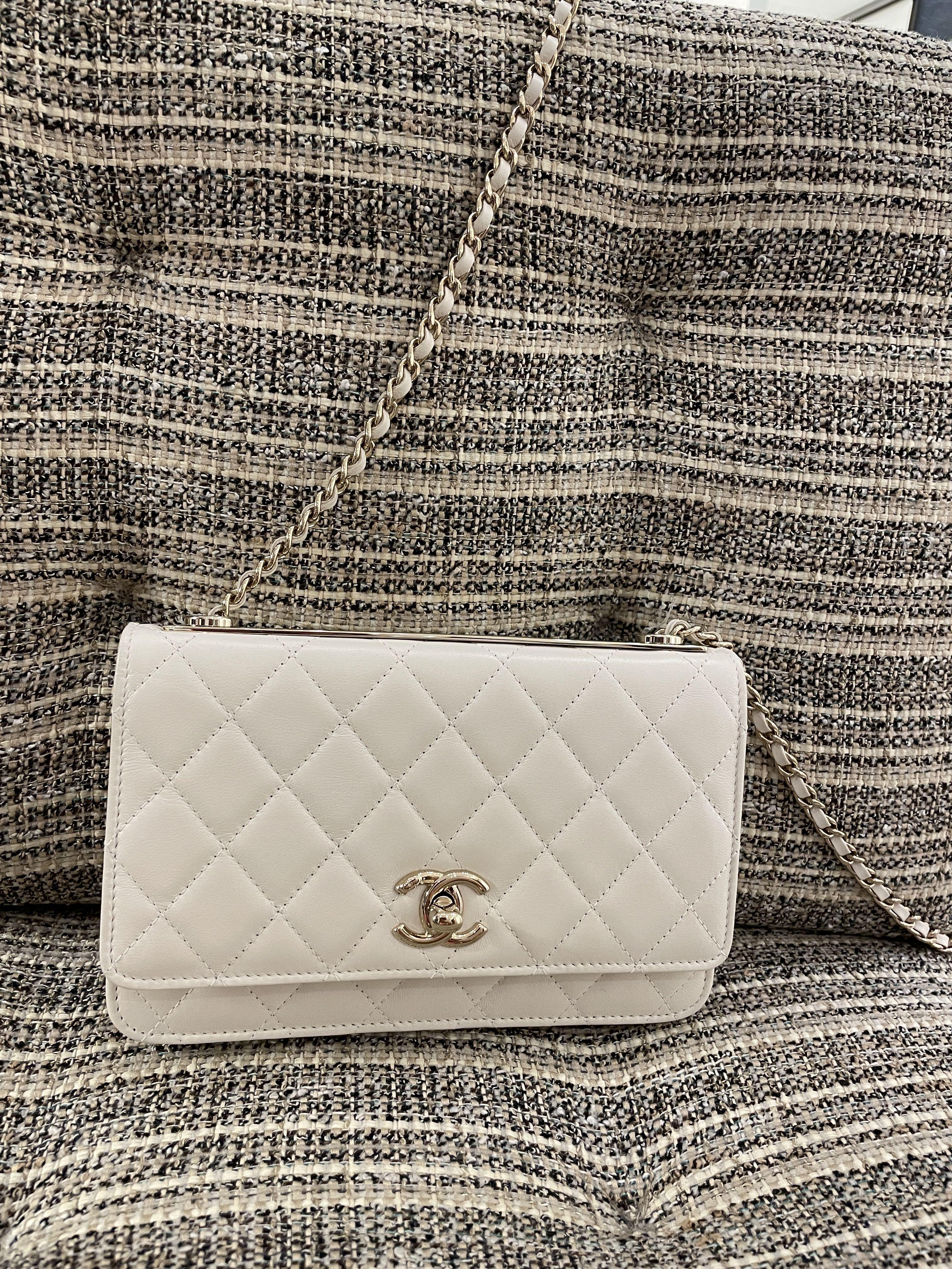 Blue white and brown saffiano leather tri-fold wallet | Marni