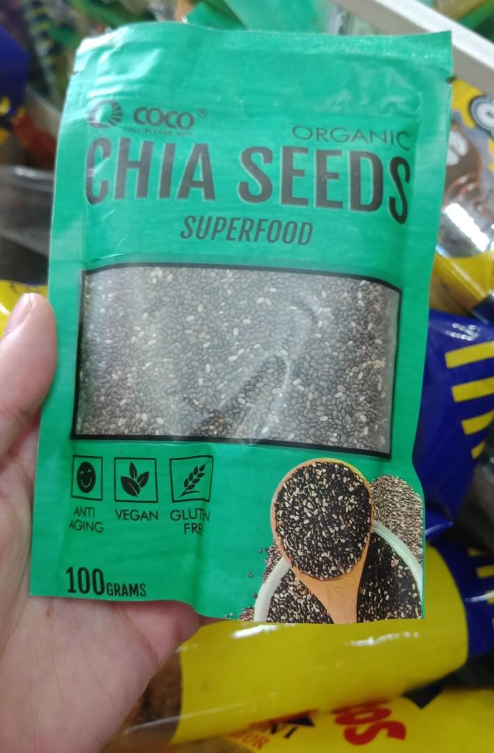 Coco Organic Chia Seeds 100g Food Drinks Other Food Drinks On Carousell