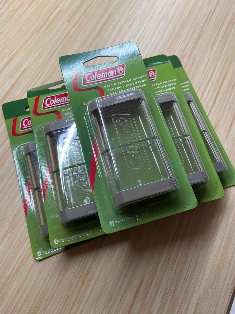 Coleman salt shop and pepper shaker