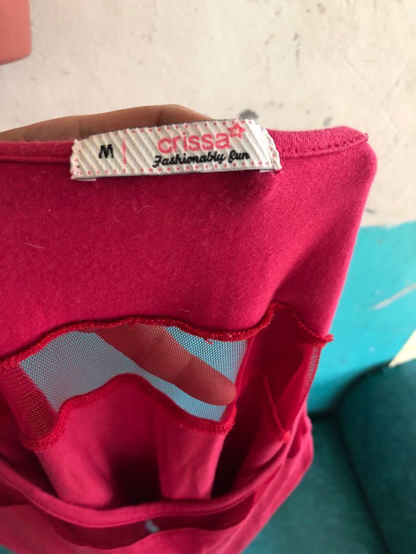 Crissa Longsleeves Shirt (Category: Longsleeves) located in Bulacan. Submitted by le_verne (Listing ID 1079417881, Image 3). Description: Red in color. Cotton fabric. Good condition. Nice in actual..