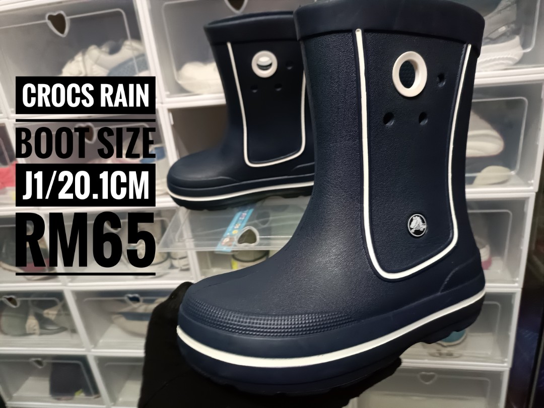 Crocs rain best sale boots size chart