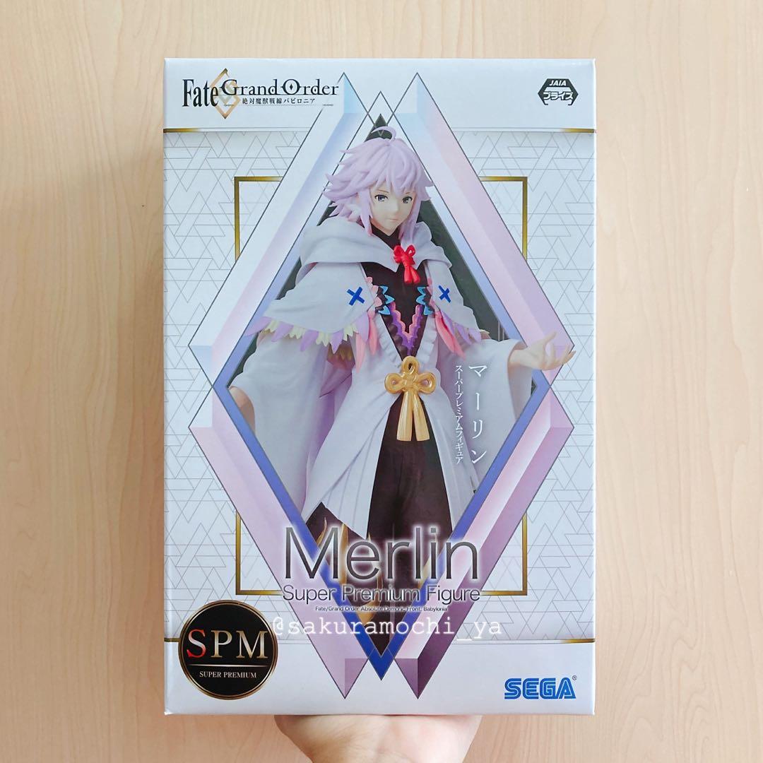 sega 世嘉 fate grand order fgo 絕對魔獸戰線 巴比倫尼亞 梅林 梅莉 merlin grand caster 花之魔術師 芙芙 figure spm系列景品比例人型模型手辦公仔 全新行版