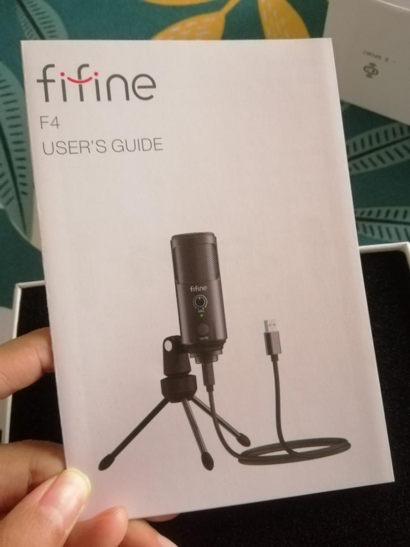Fifine F4 USB Microphone, Audio, Microphones on Carousell