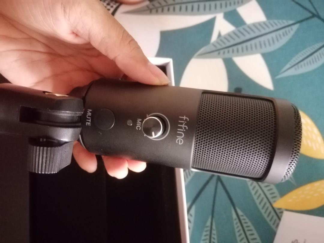 Fifine F4 USB Microphone, Audio, Microphones on Carousell