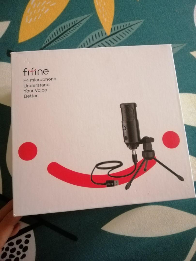 Fifine F4 USB Microphone, Audio, Microphones on Carousell