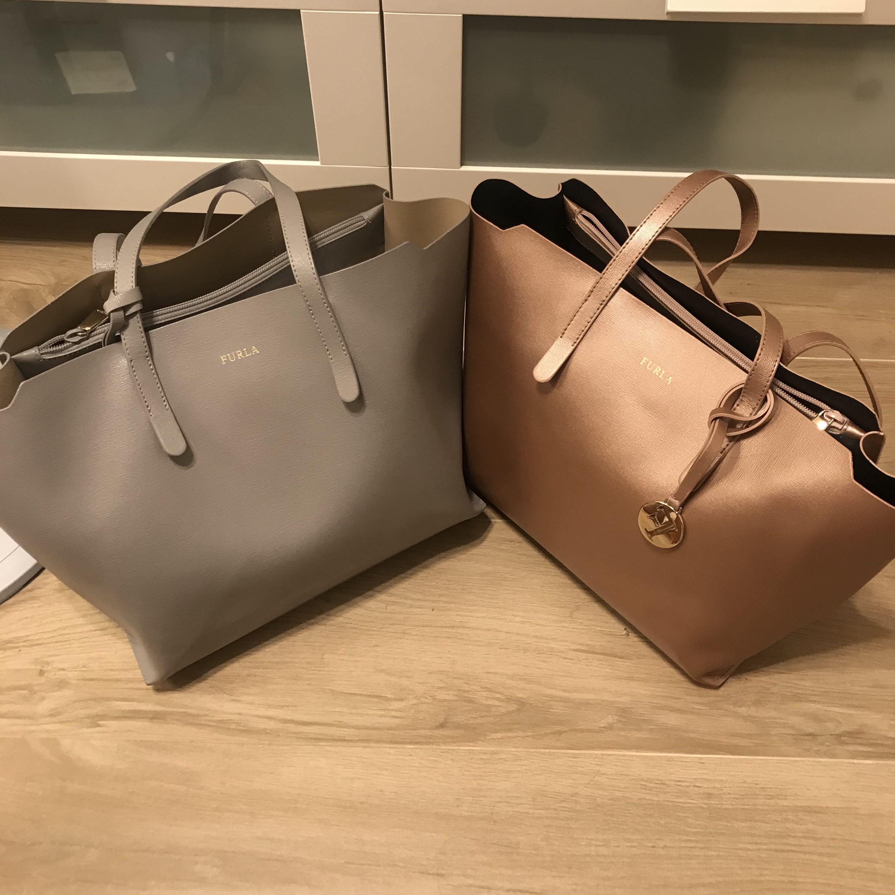 Furla Sally leather tote Carousell