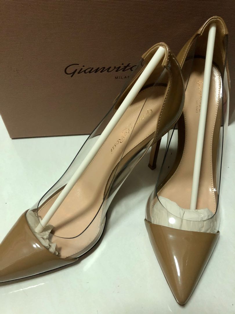 Gianvito rossi plexi silver sale