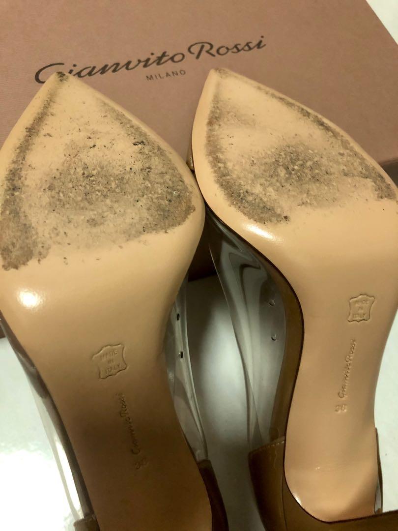 Gianvito rossi silver plexi pumps store
