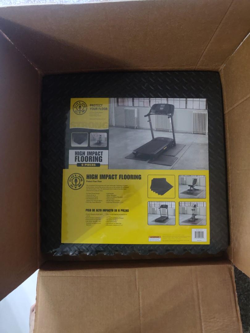 Gold s Gym 24 Sq Ft 6 Piece High Impact EVA Foam Puzzle Exercise
