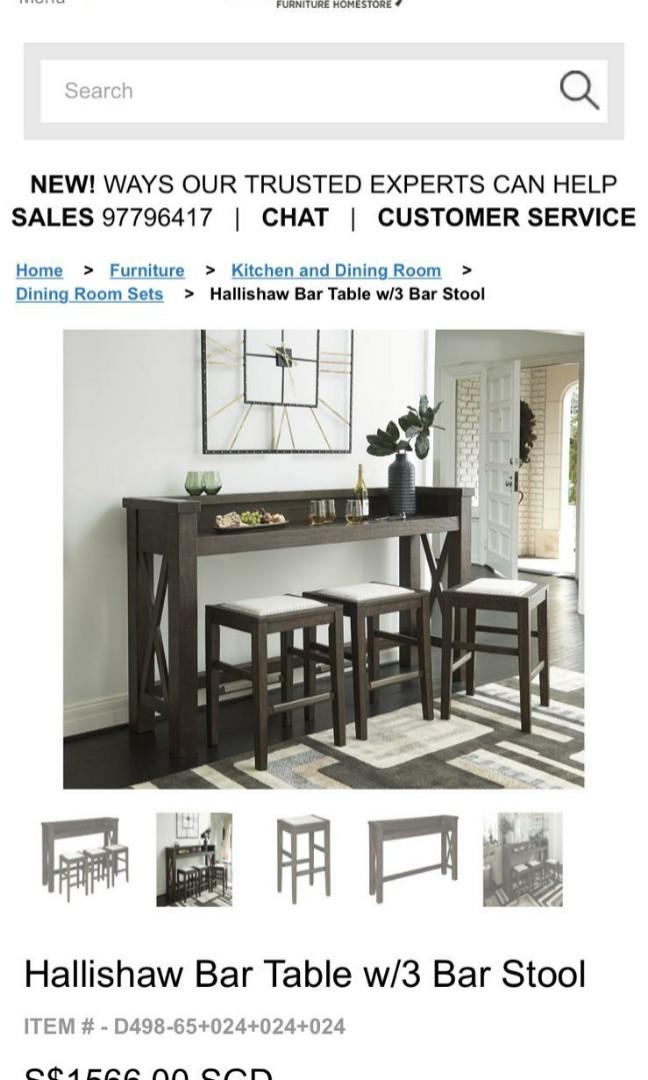 Hallishaw bar table cheap
