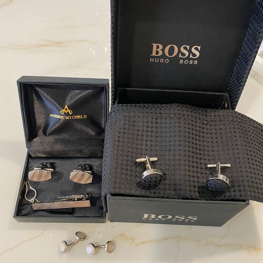Hugo boss sales watch cufflink set