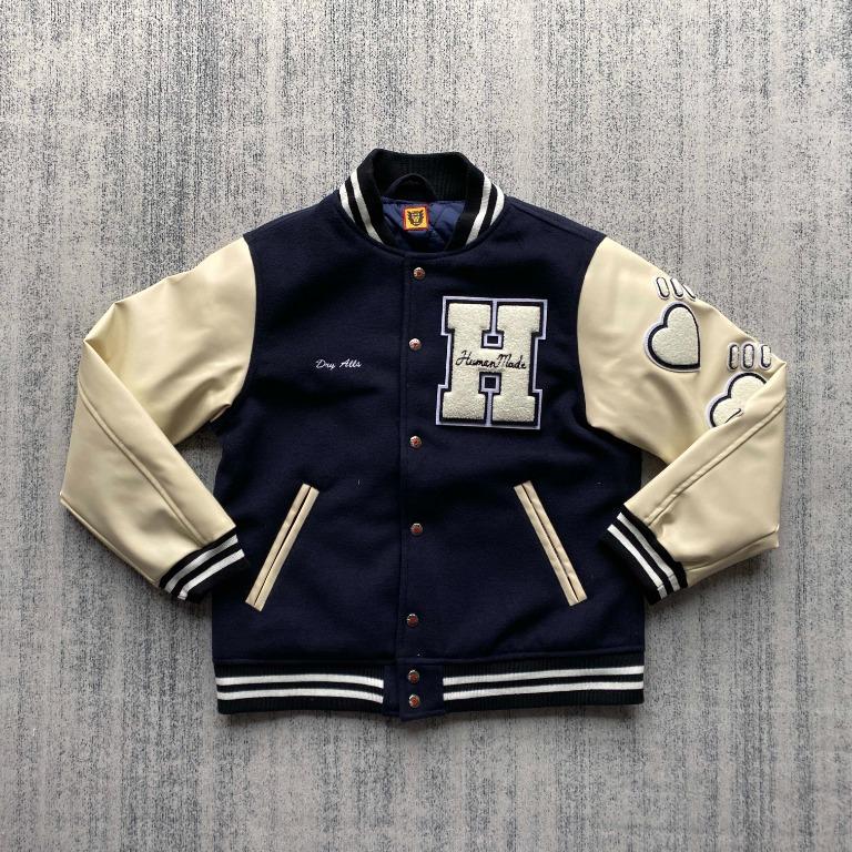 Human Made H Varsity jacket unisex, Men's Fashion, Coats, Jackets and ...