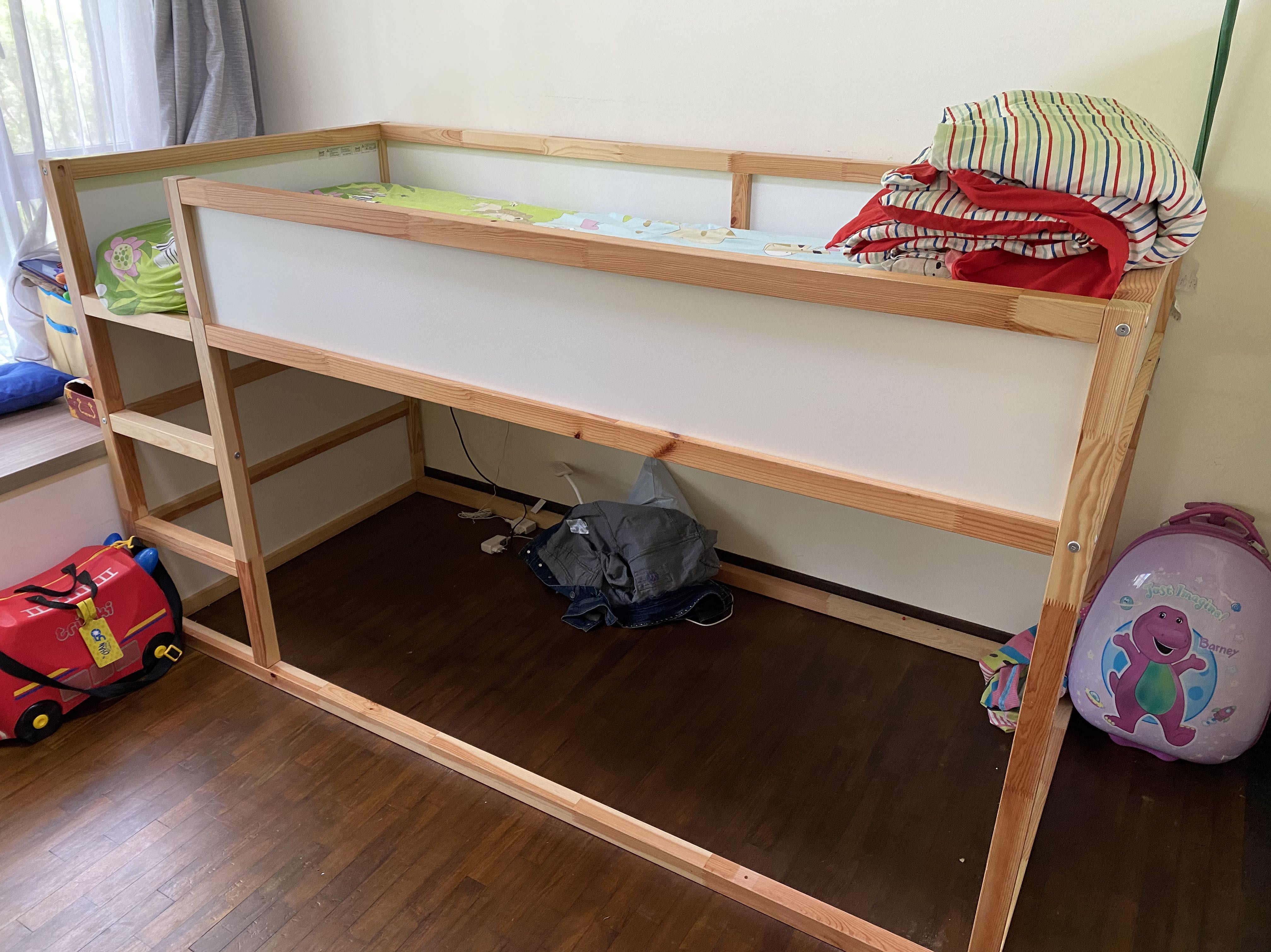 Ikea Kura Reversible Bed with foam Mattress included, Furniture & Home