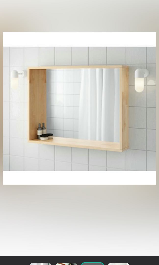Ikea molger mirror, Furniture & Home Living, Home Decor, Mirrors on