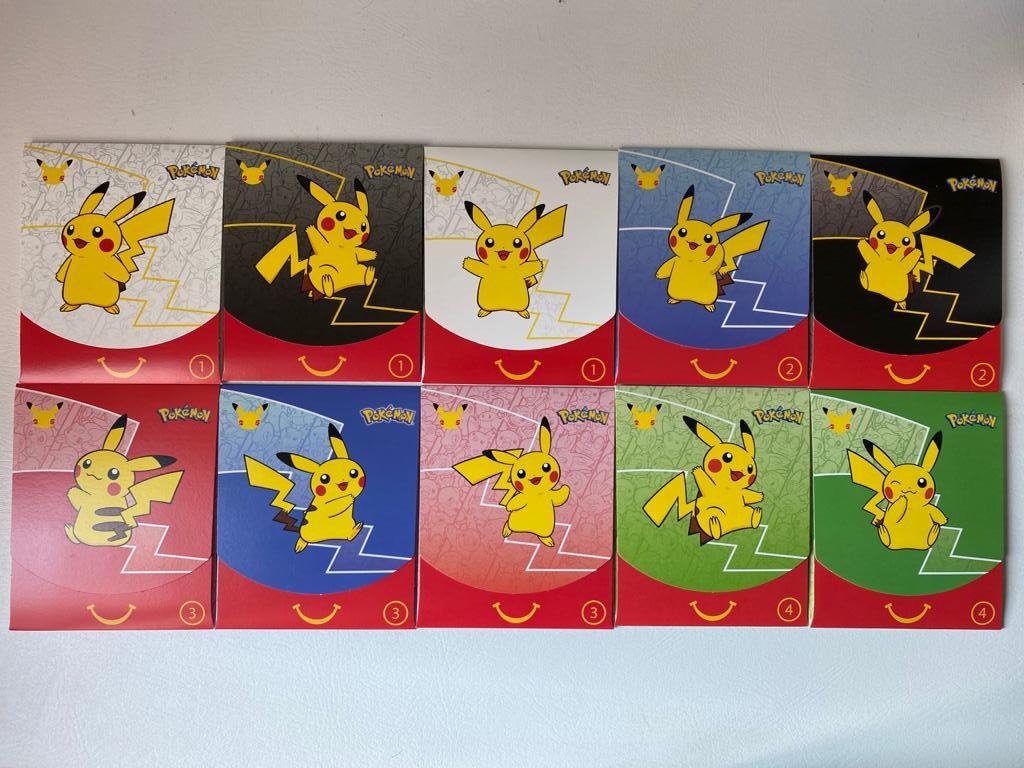 Pokemon 25th Anniversary Mcdonald's Promo Packs (Pokemon Card / Pokemon TCG), Hobbies & Toys