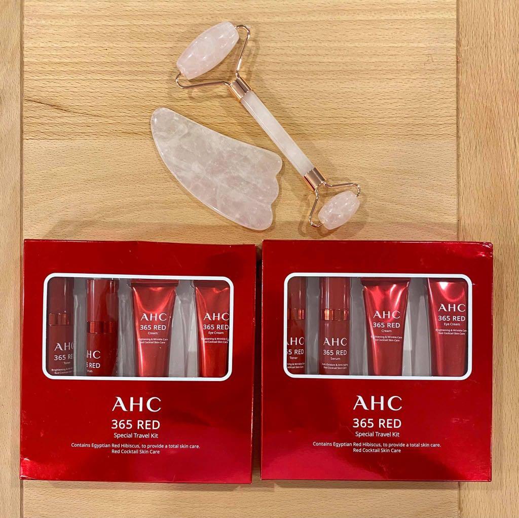 Jade Rollers ( 2 sets) and AHC starter kit from korean brands PasaBuy (Category: Face Care) located in Pasig City. Submitted by bernamascarinas (Listing ID 1079545491, Image 1). Description: On hand: Jade Roller (2 sets) - P 865 AHC Special Travel Kit - P 890 All items are from korea..