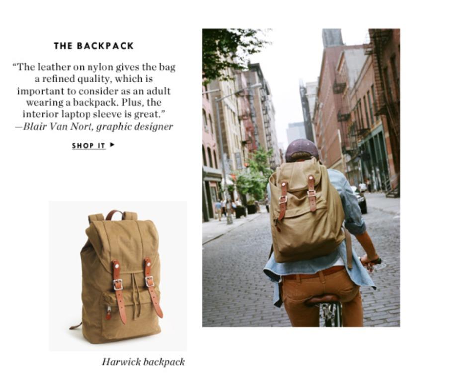 J.Crew Natural Harwick Backpack