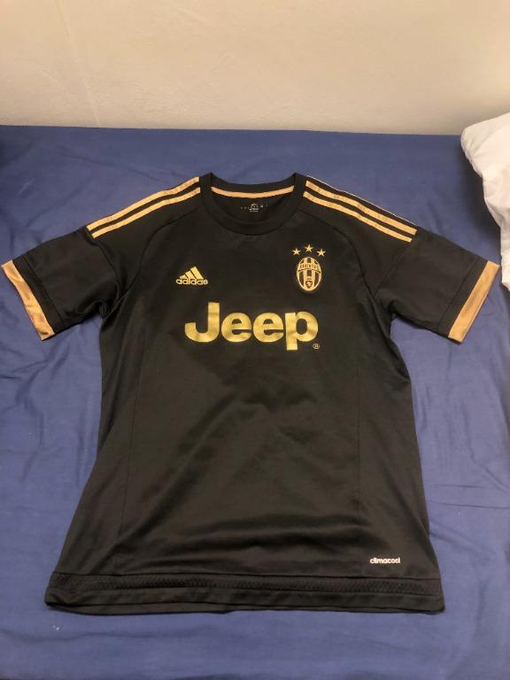 Juventus 2015 2016 Jersey Third Kit 100% Genuine Adidas Black Gold 3rd,  Men's Fashion, Tops u0026 Sets, Formal Shirts on Carousell