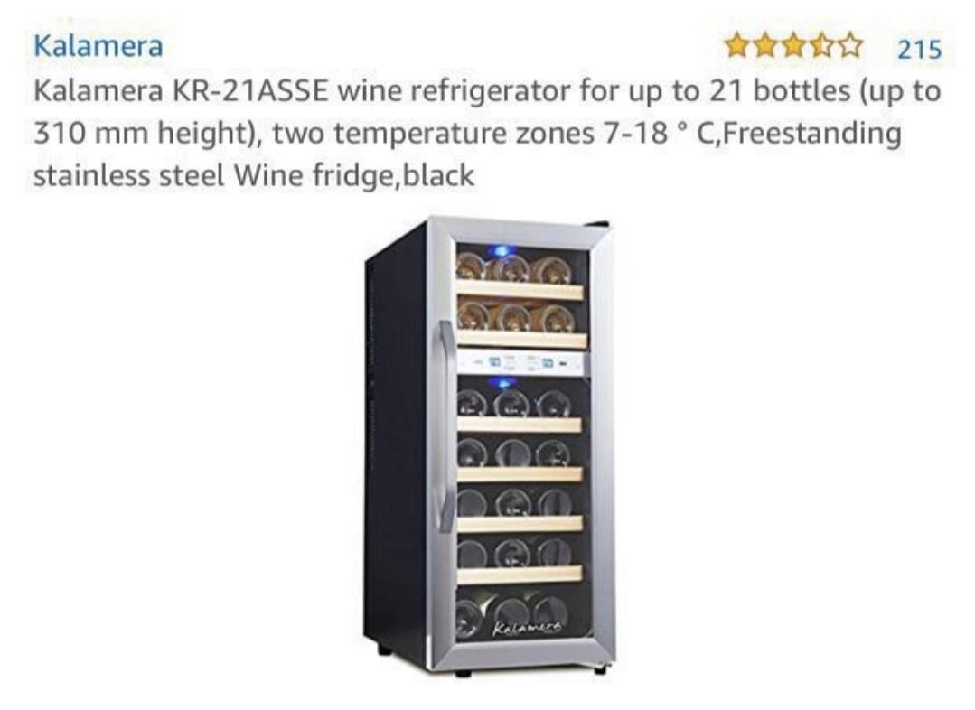 Kalamera Wine Cooler / chiller / refrigerator, TV & Home Appliances