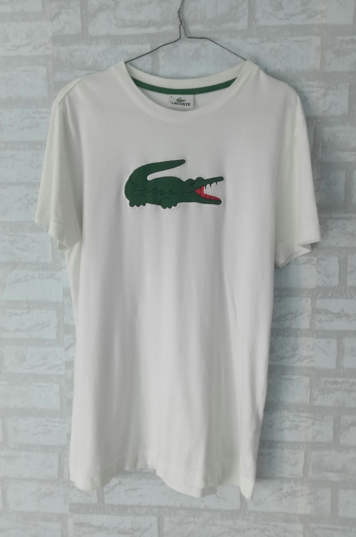 lacoste t shirt big logo