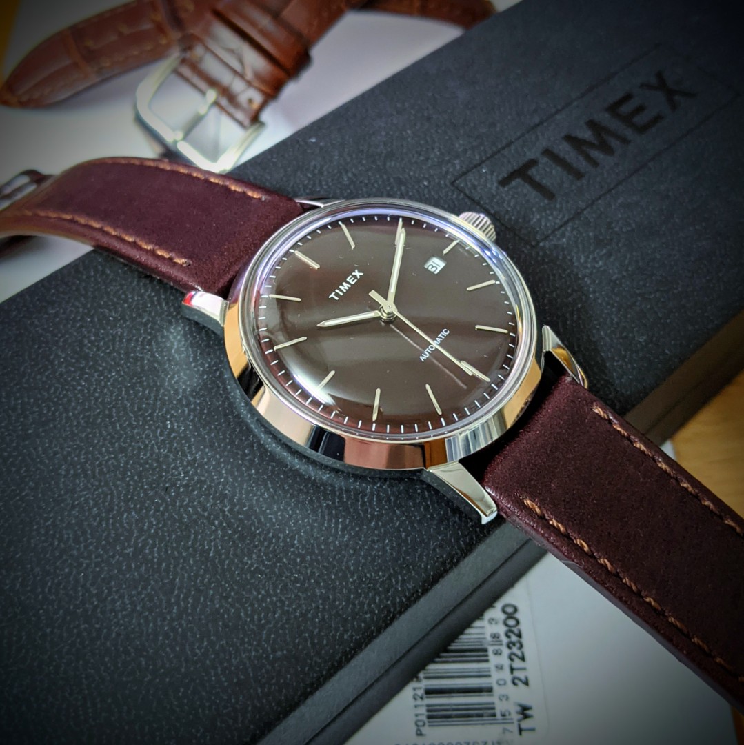 Timex marlin automatic burgundy best sale