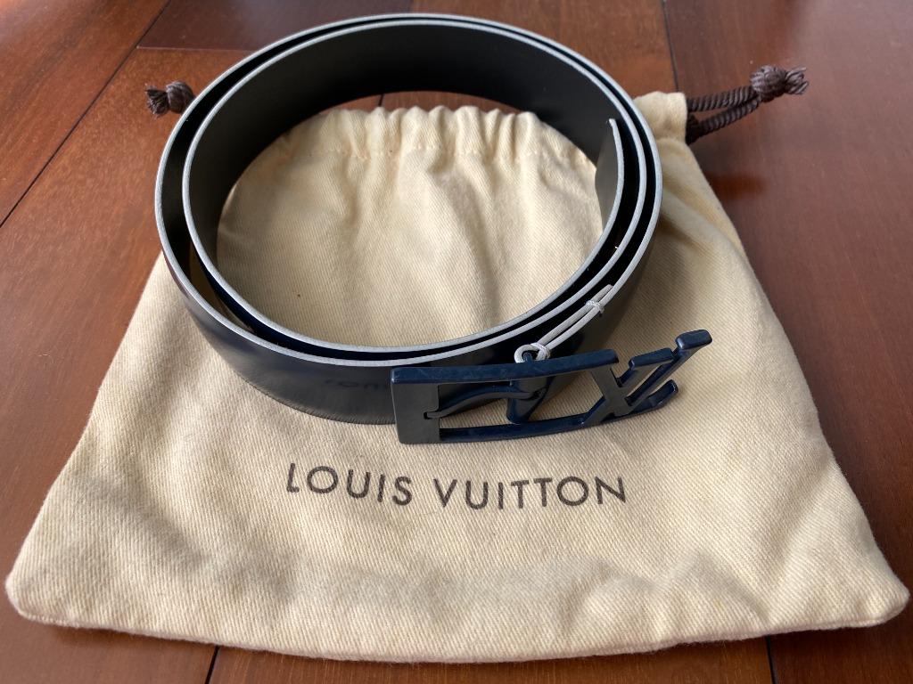 Shape leather belt Louis Vuitton Black size 90 cm in Leather - 33503894