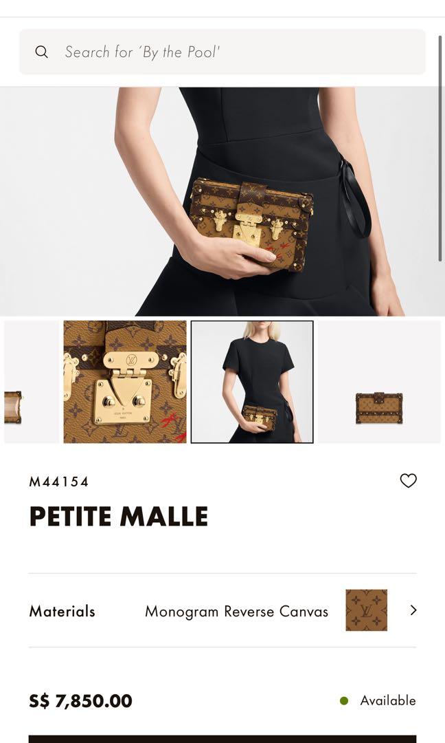 Louis Vuitton Monogram Reverse Canvas Petite Malle Bag Louis