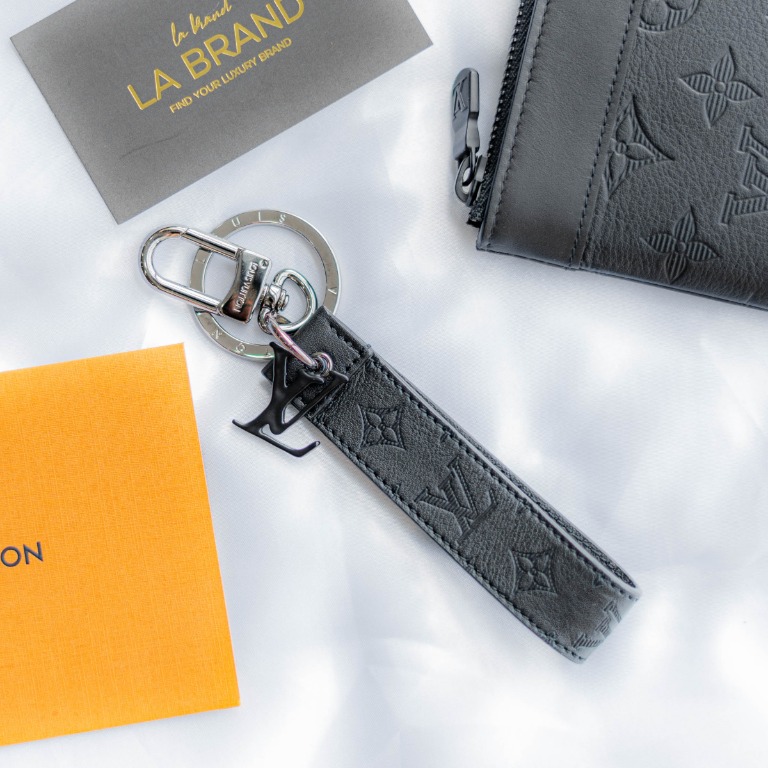 lv shape dragonne bag charm and key holder