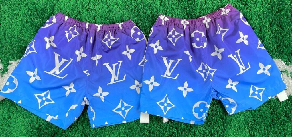 Louis Vuitton Sunset Monogram Sporty Shorts in Blue