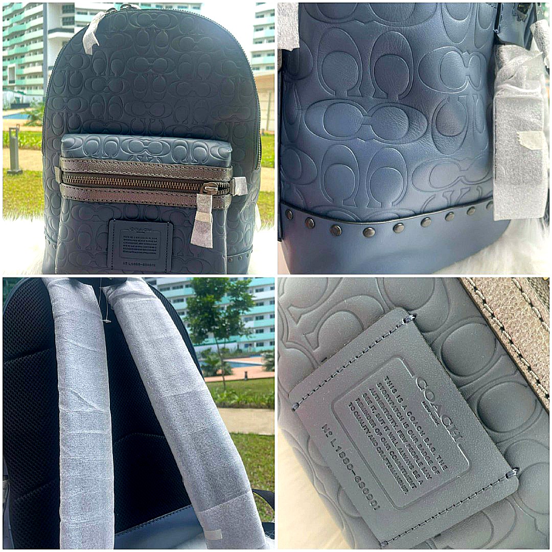 COACH Academy Backpack In Signature Leather, Luxury, Bags & Wallets on