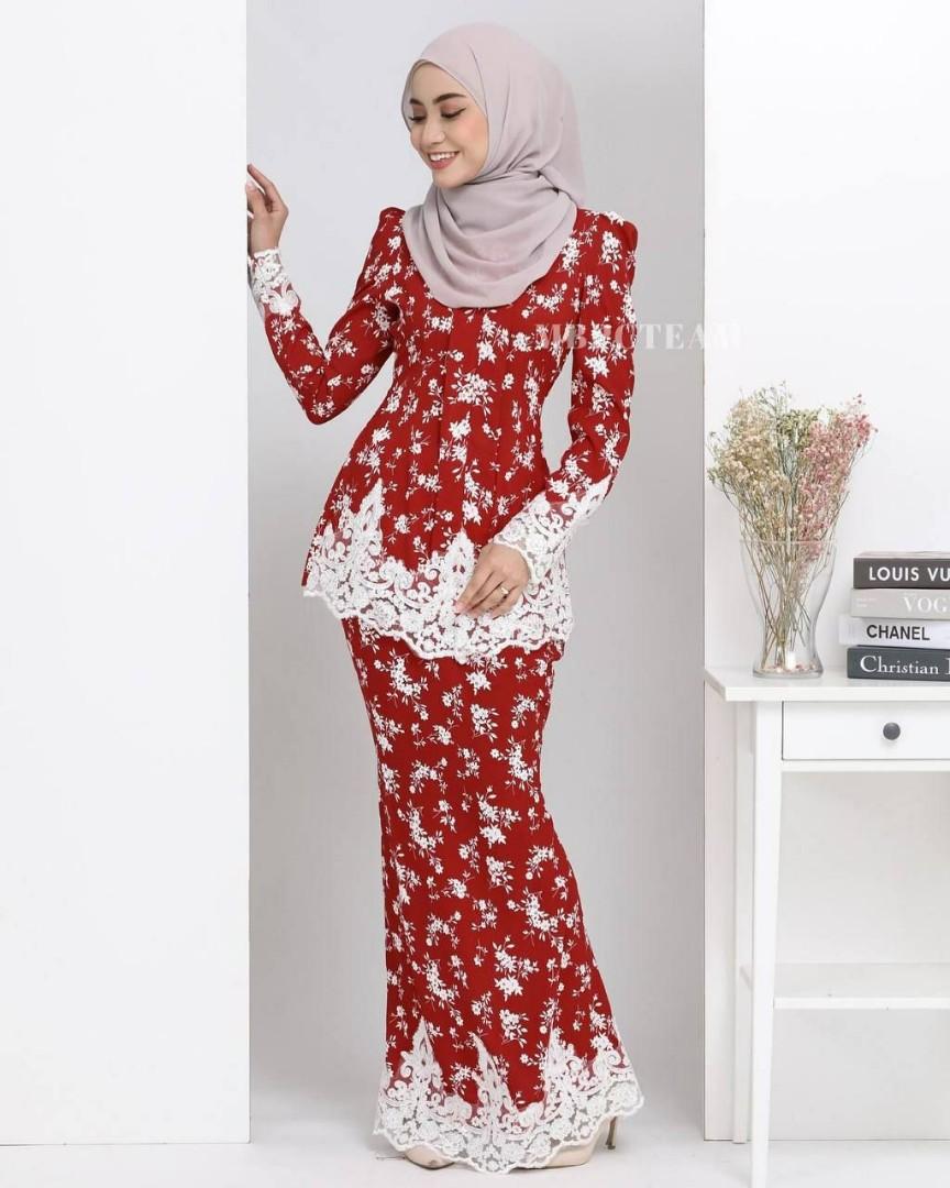 Mimilanna Puffy Kebaya Po Women S Fashion Muslimah Fashion Baju Kurung Sets On Carousell