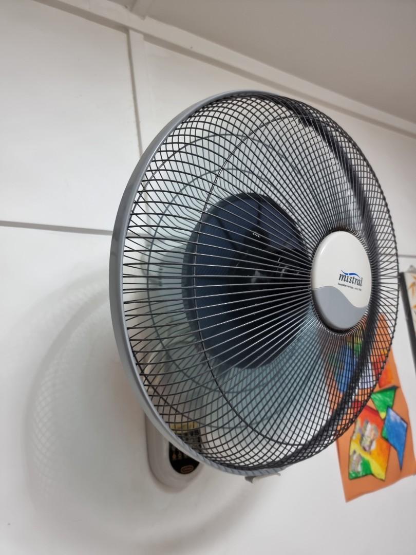 Mistral Wall Mount Fan 16", Furniture & Home Living, Lighting & Fans