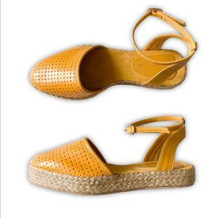 Mustard Low-Platform Sandals