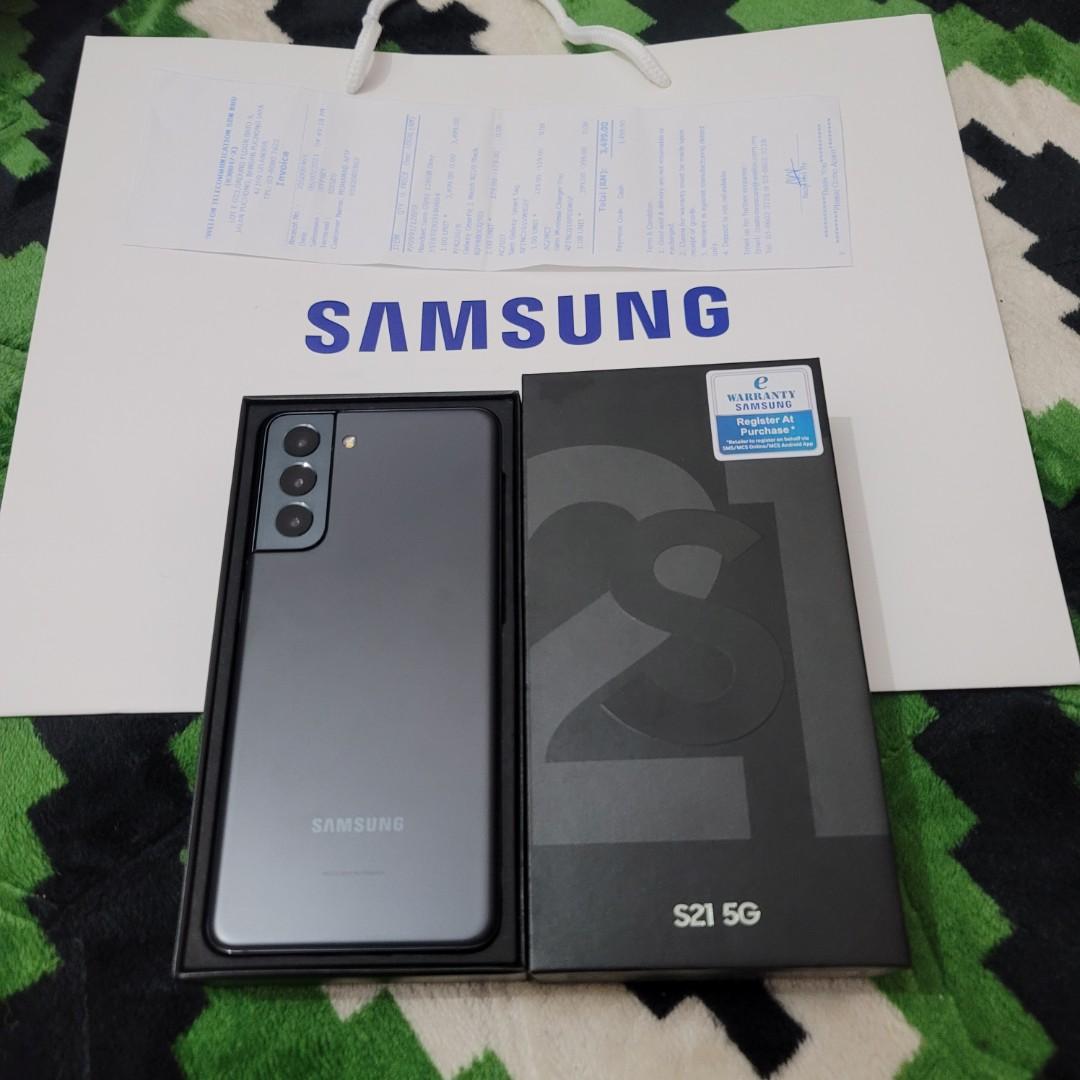 New Samsung S21 5g 256gb Original Samsung Malaysia 1 Year Official Warranty Mobile Phones Tablets Android Phones Samsung On Carousell