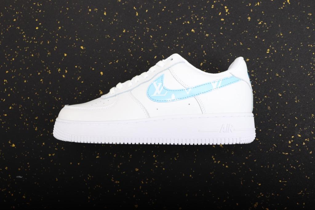 NIKE Air Force 1 low LV AH0287 215 white blue shoes us 5.5 11