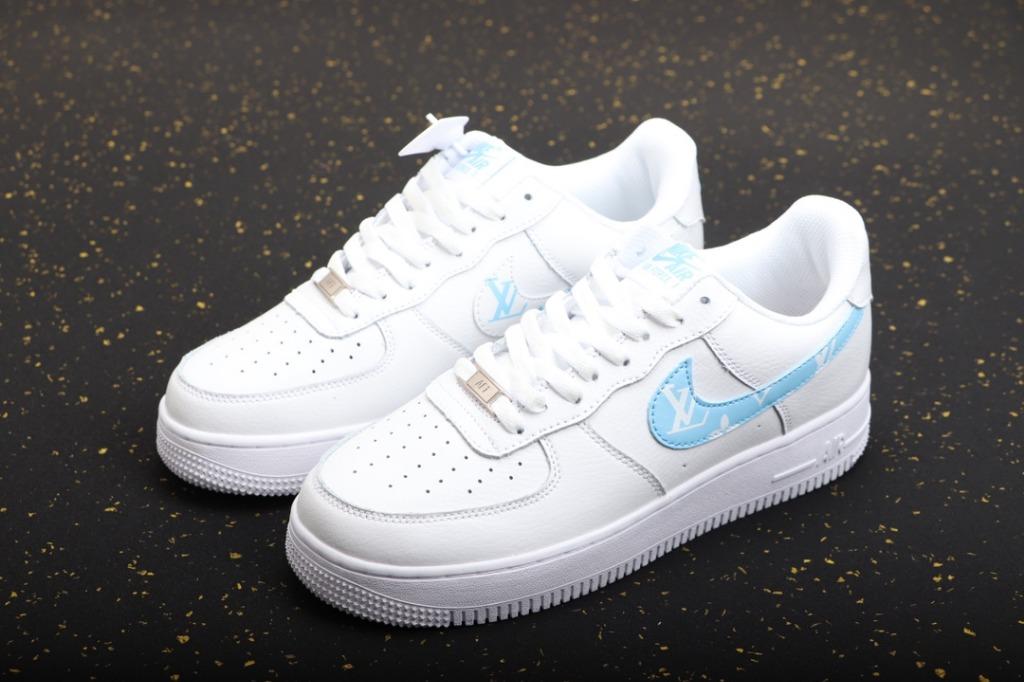 NIKE Air Force 1 low LV AH0287 215 white blue shoes us 5.5 11