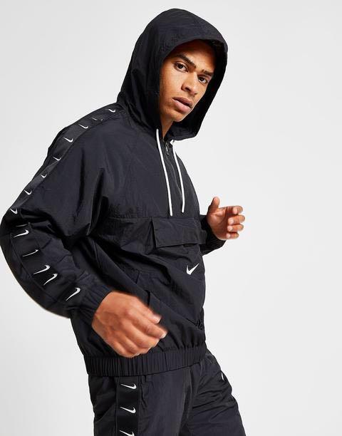 Perforación Nervio Despertar Nike Swoosh Woven Half Zip Jacket, Men's Fashion, Coats, Jackets and  Outerwear on Carousell