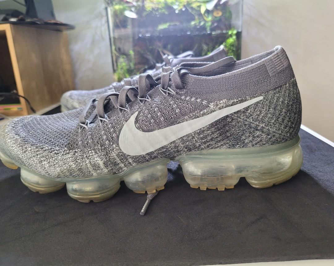 nike vapormax flyknit grey mens
