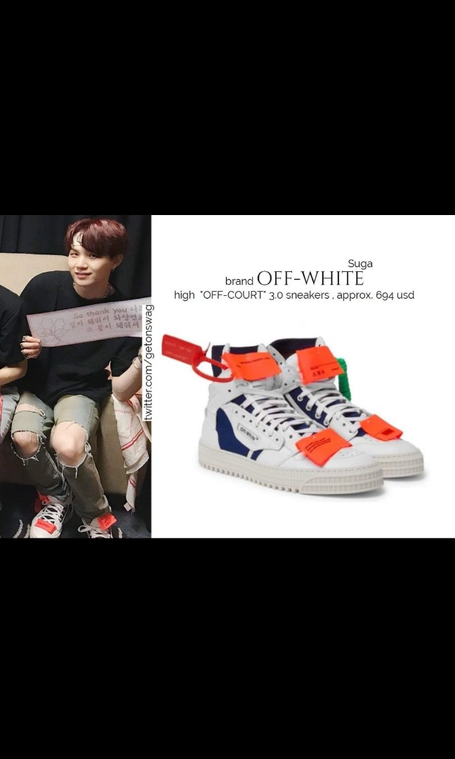 Off white best sale bts