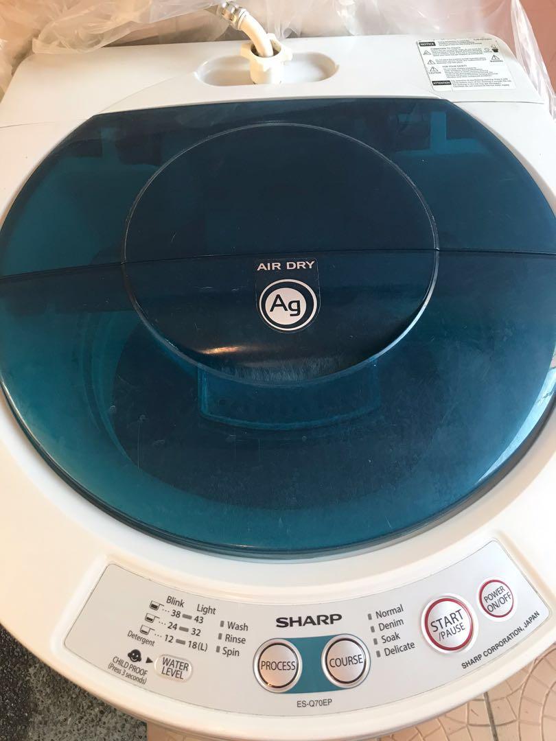 Original Japan brnd Sharp Washing machine automatic, TV & Home