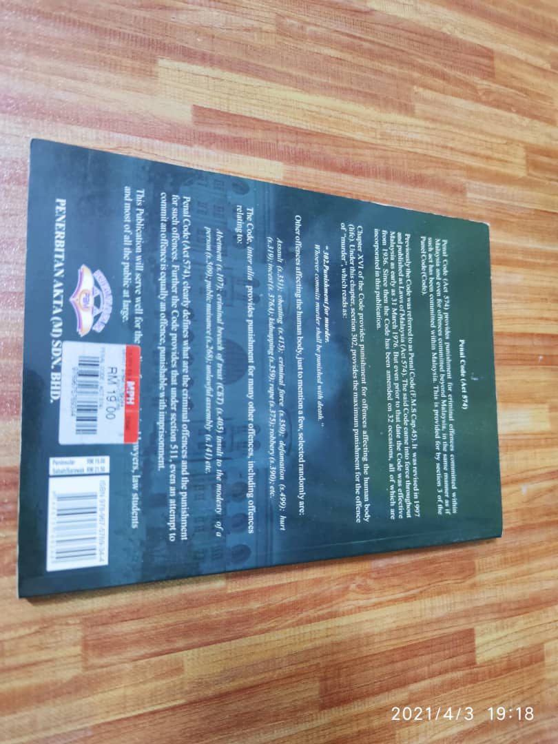 Penal Code Textbooks On Carousell