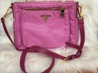 fluffy pink prada bag