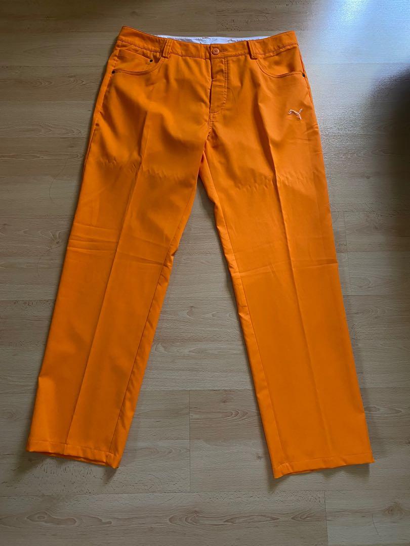 Puma orange golf top pants