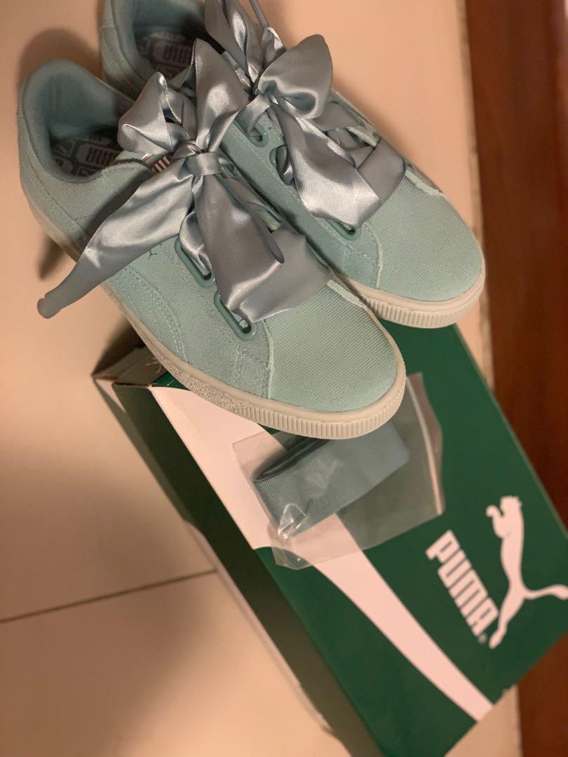 PUMA Suede Heart Pebble Sneaker Turquoise