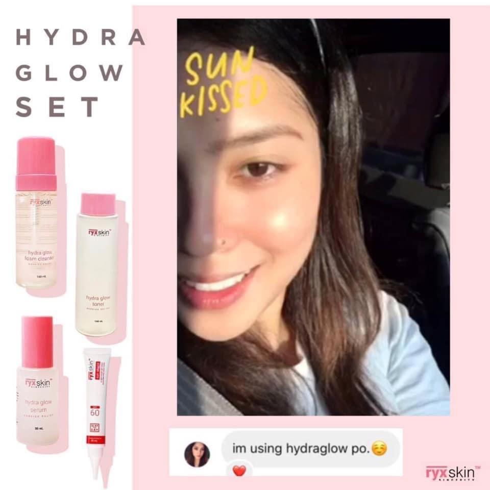 RYX Hydra Glow Set (Category: Face Care) located in Mandaluyong City. Submitted by charlaloooo (Listing ID 1079437798, Image 2). Description: Korean skin? 💗 Wait, you mean, well hydrated and plumped skin? Yes, that is! You can snatch that Korean skin using Ryx Skin’s Hydra Glow Set! Get that super plump, hydrated and soft skin when you use the complete extra-light skin routine set. This set is delicately made 100% free from parabens, SLS and har