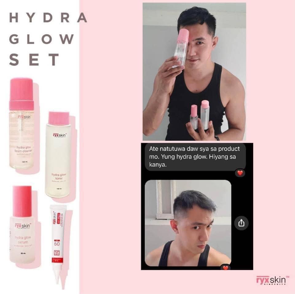 RYX Hydra Glow Set (Category: Face Care) located in Mandaluyong City. Submitted by charlaloooo (Listing ID 1079437798, Image 3). Description: Korean skin? 💗 Wait, you mean, well hydrated and plumped skin? Yes, that is! You can snatch that Korean skin using Ryx Skin’s Hydra Glow Set! Get that super plump, hydrated and soft skin when you use the complete extra-light skin routine set. This set is delicately made 100% free from parabens, SLS and har