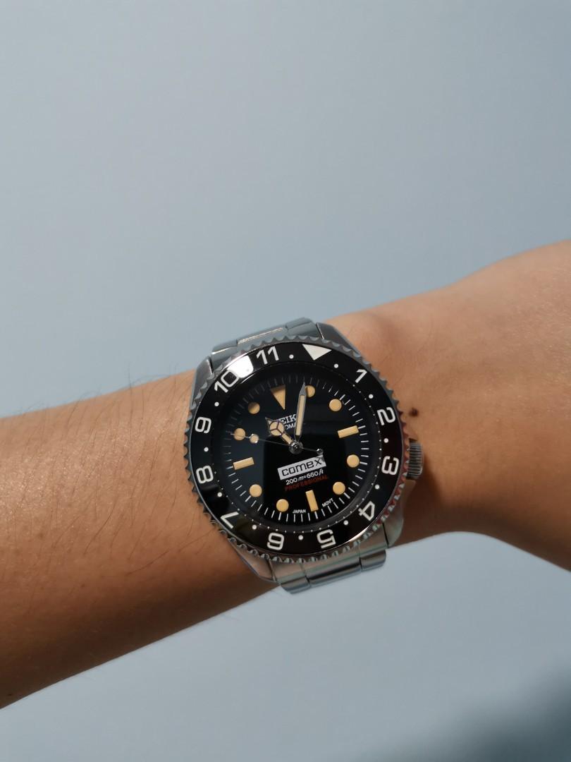 😱SALES: Seiko SKX007 Vintage Submariner Mod 42mm with Jubilee, Luxury,  Watches on Carousell