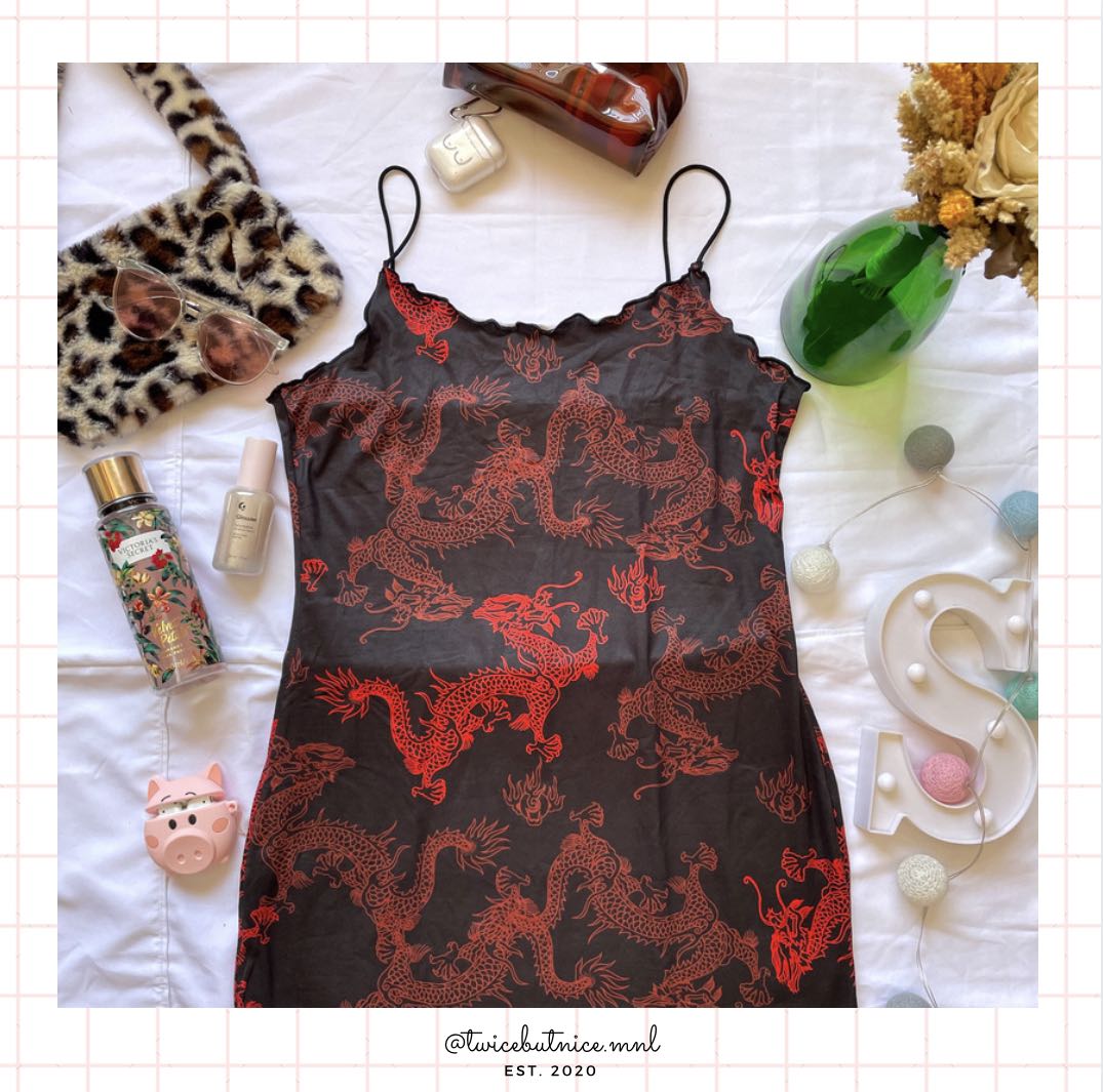 cinched ruffle dress