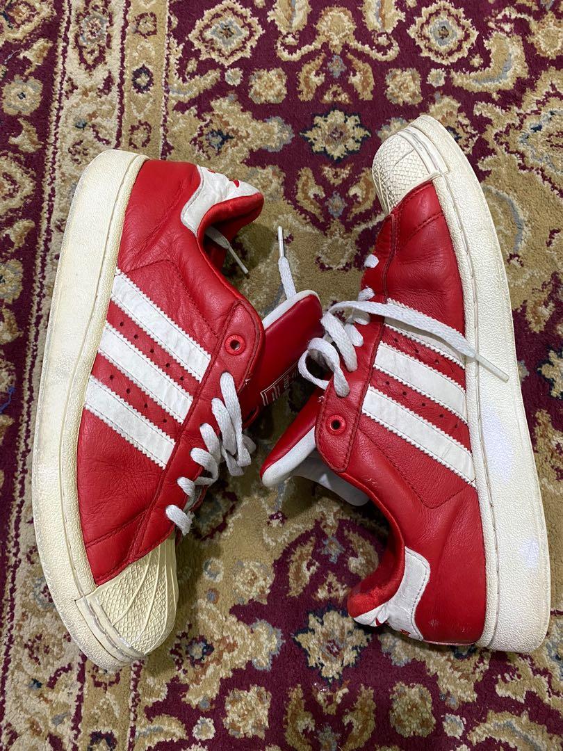 Adidas superstar outlet red size 6